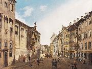 Domenico Quaglio The Residenzstrabe in front of the Max-Joseph-Platz in the year 1826 Spain oil painting artist